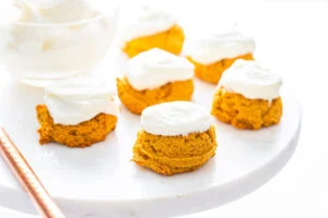 Frosted Pumpkin Cookies with Cream Cheese Frosting