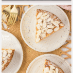 Almond Flour Cake image with text for Pinterest
