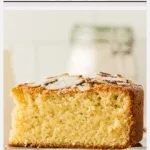 Almond Flour Cake image with text for Pinterest