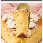 Almond Flour Cake image with text for Pinterest