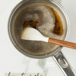how to make brown butter image with text for Pinterest