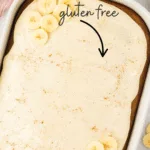 Gluten Free Banana Cake with Brown Butter image with text for Pinterest