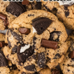 Gluten Free Oreo Chocolate Chip Cookies image with text for Pinterest